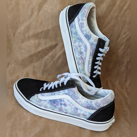 Vans Other - Vans English Lavender Tie Dye Old Skool Shoes! Men's size 11